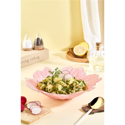 Lora Bianca Alba Pembe 30 Cm Büyük Boy Salata/meyve Kasesi