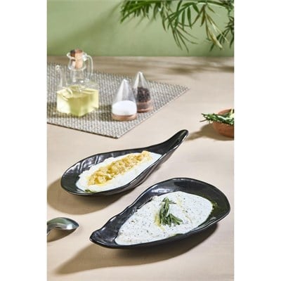 Lora Bianca İstiridye Cam Meze Servis Tabağı - 2 Li Paket