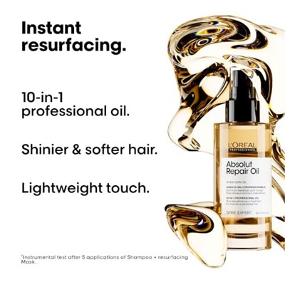 LOréal Professionnel Paris Serie Expert Absolut Repair 10 In 1 Yıpranmış Saçlar Için 10 Etkili Mucize Saç Bakım Yağı 90ml