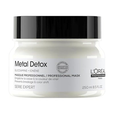 LOréal Professionnel Serie Expert Metal Detox Saç Maskesi 250 ml - İşlem Görmüş ve Boyalı Saçlar İçin Kırılma Karşıtı Koruyucu Maske