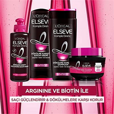 LOreal Paris Elseve Arginine Direnç X3 Dökülme Karşıtı Maske 300 ml