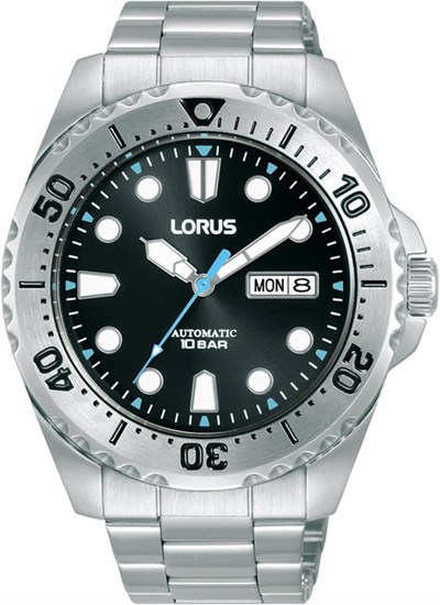 Lorus Erkek Analog Otomatik Saat, Paslanmaz Çelik Kayışlı RL471BX9, Gümüş., Ölçü Birimi, klasik