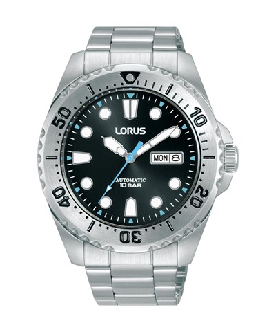 Lorus Erkek Analog Otomatik Saat, Paslanmaz Çelik Kayışlı RL471BX9, Gümüş., Ölçü Birimi, klasik