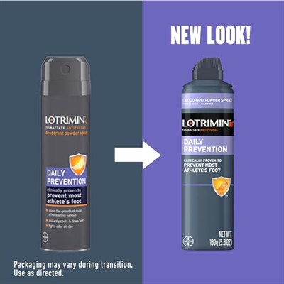 Lotrimin Deodorant Powder Spray Daily Prevention 160Gr