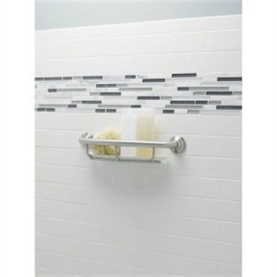 LR2356DCH Moen LR2356DCH Home Care 16-inç Grab bar with SHELF, krom