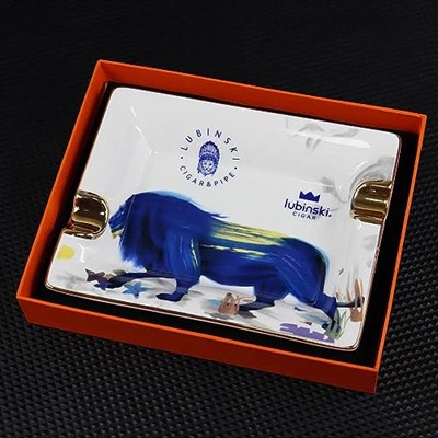 Lubinski Blue Lion Seramik Puro Küllüğü Beyaz/Gold 2li Modern