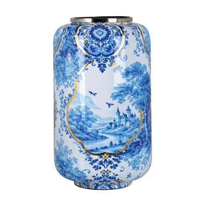 Lucky Art Blue Heritage Dekoratif Vazo 35cm