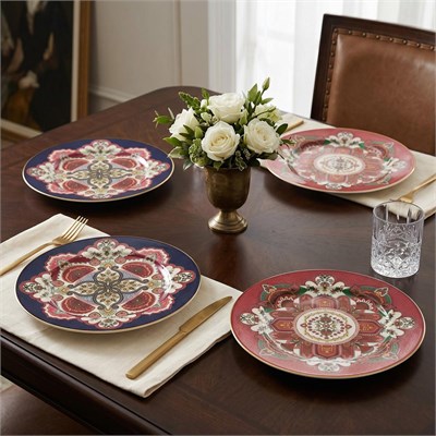 Lucky Art Etro Bone 4’lü Servis Tabağı Seti 27 Cm