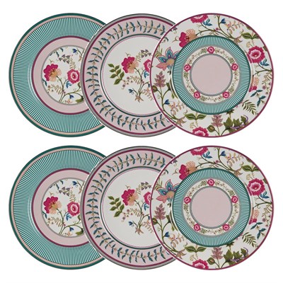Lucky Art Florine Bone 27 Cm 6lı Tabak Seti