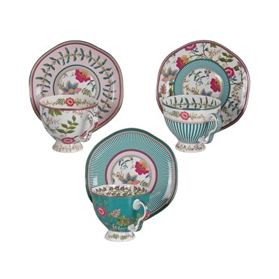 Lucky Art Florine Bone 6lı Cay Fincan Seti
