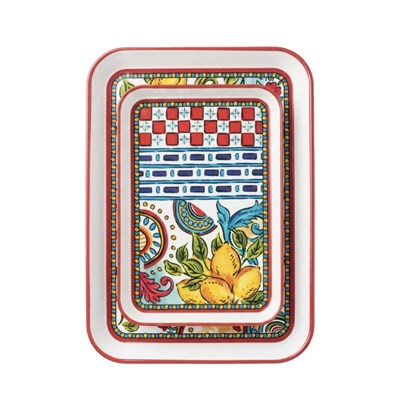 Lucky Art Lemozia Melamin 2li Tepsi Seti