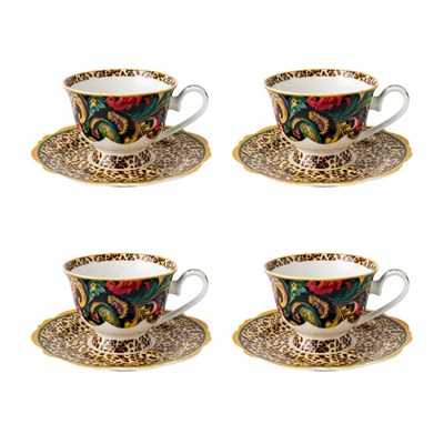 Lucky Art Lioran Bone 4lü Çay Fincanı Seti 180 Ml