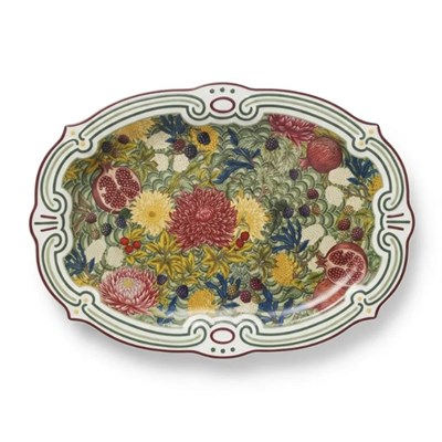 Lucky Art Nivara Melamin Oval Sunum Tabağı 50 Cm