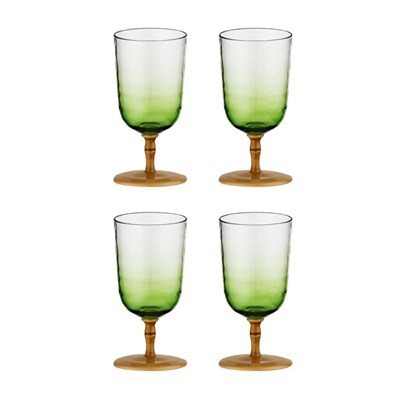 Lucky Art Palma Akrilik 4’lü Kadeh Seti 470 Ml