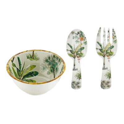 Lucky Art Palma Melamin 3lü Salata Servis Seti 25cm
