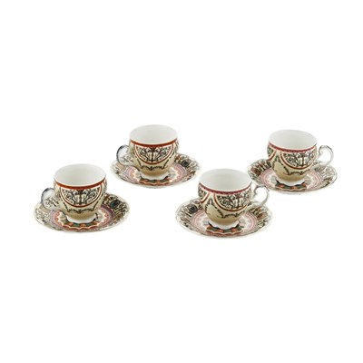 Lucky Art Rosea Bone 4’lü Klasik Form Çay Fincanı Seti 175 Ml
