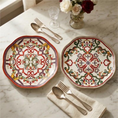 Lucky Art Velora Bone 20 Cm 6li Tabak Seti