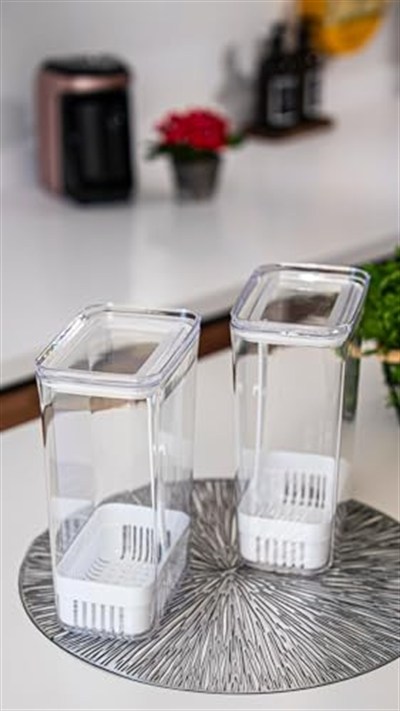 LUDIA Vakum Kapaklı Sebze Yeşillik Saklama Kabı 2900 ml