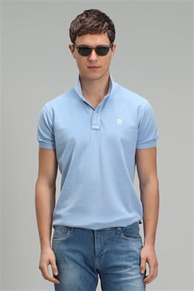 Lufian Erkek Vernon Spor Polo Yaka T-Shirt 111040121 Mavi