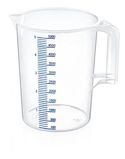 Lüks Plastik Ölçü Kabı 5 Litre