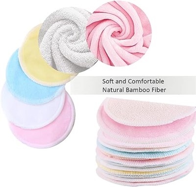 Lulurose Yeniden Kullanılabilir ve Yıkanabilir Makyaj Temizleyici Pedler (40lı Paket) ve Bambu Tutucu ve Dekoratif Saklama Teneke ve Yıkanabilir İpli Çamaşır Torbası | Tüm Cilt Tipi Cilt Bakım Seti Y
