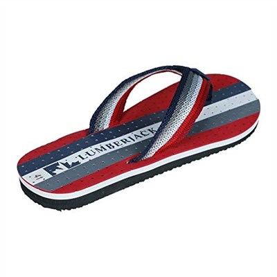 LUMBERJACK MILES CASUAL ERKEK PARMAK ARASI TERLİĞİ TR KIRMIZI LACİVERT 41 41