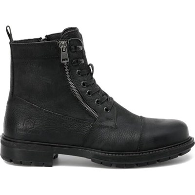 LUMBERJACK RAMONES 1PR HAKİKİ DERİ FERMUARLI CASUAL GÜNLÜK ERKEK BOT SİYAH 42