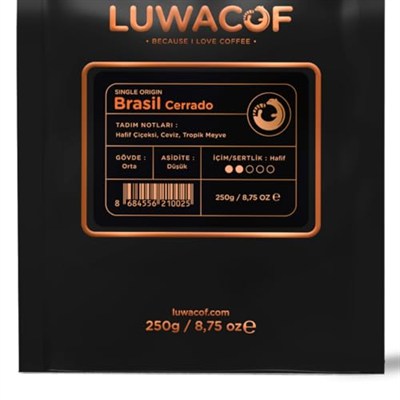 Luwacof Brasil Cerrado Yöresel Kahve (Öğütülmüş Filtre Kahve) 250 Gr