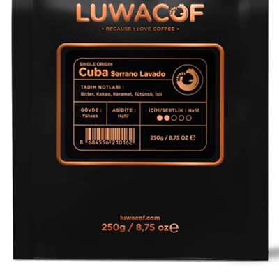 Luwacof Cuba Serrano Lavado Yöresel Kahve (Öğütülmüş Filtre Kahve) 250 Gr