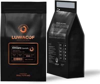 Luwacof Ethiopia Yirgacheffe Yöresel Kahve (Öğütülmüş Filtre Kahve) 250 Gr