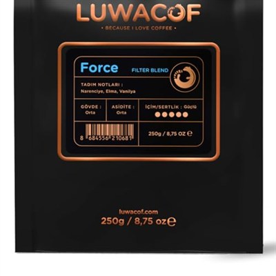 Luwacof Force Filter Blend Kahve (Öğütülmüş Filtre Kahve) 250 Gr