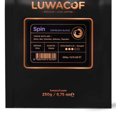 Luwacof Spin Espresso Blend Kahve (Çekirdek) 250 Gr