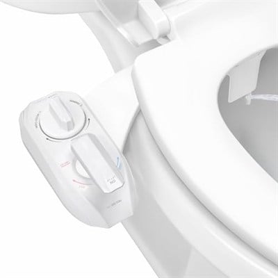 LUXE Bidet NEO 320 Plus – Yeni Nesil Sıcak Su Bide Klozet Kapağı Eklentisi, Yenilikçi EZ-Kaldırma Menteşeleri, Çift Nozullu ve 360° Kendini Temizleme Modu (Beyaz)