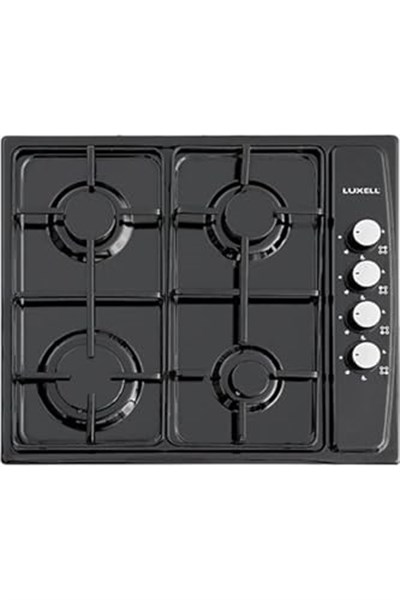 Luxell Lx-420F 4 Gözlü Emniyetli Set Üstü Siyah Ocak-Lpg