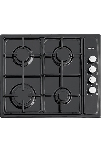 Luxell Lx-420F 4 Gözlü Emniyetli Set Üstü Siyah Ocak-Lpg