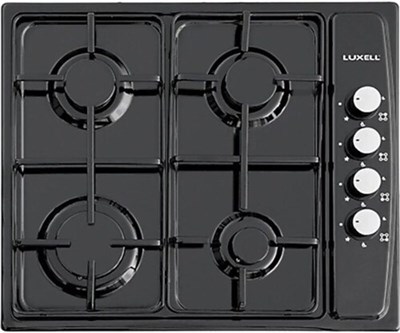 Luxell Lx-420F 4 Gözlü Emniyetli Set Üstü Siyah Ocak-Lpg