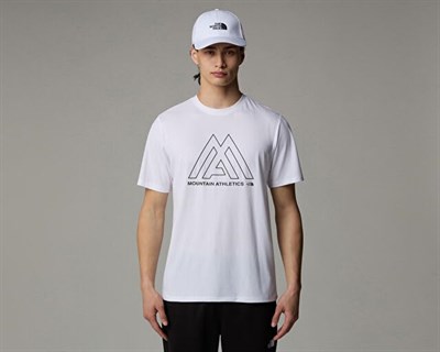Ma 24/7 Erkek Beyaz Outdoor T-Shirt NF0A893ZFN41