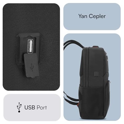 Mack Business X MCC-805 15.6 inç Laptop Sırt Çantası, Mackbook Sırt Çantası, USB Şarj Portlu Bilgisayar ve Notebook Çantası, Kadın Erkek Bilgisayar İş Çantası, Üniversite Okul Ç - Bedenler: 14.1, 15.6