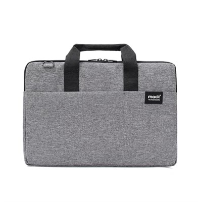 MACK Cityfit MCC-702 Laptop Çantası, Erkekler ve Kadınlar için Profesyonel Bilgisayar Çantası, 13,3 inç - 14.1 inç Notebook Çantası, Evrak Çantası, Gri