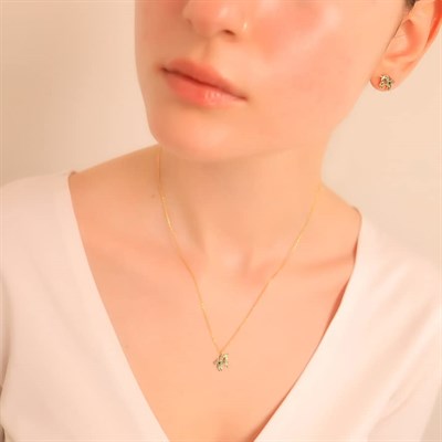 Madam Matmazel Minimal Unicorn Takı Set, 925 Ayar Gümüş, Renkli ZirkonTaşlı, Kadın, Genç, Kız
