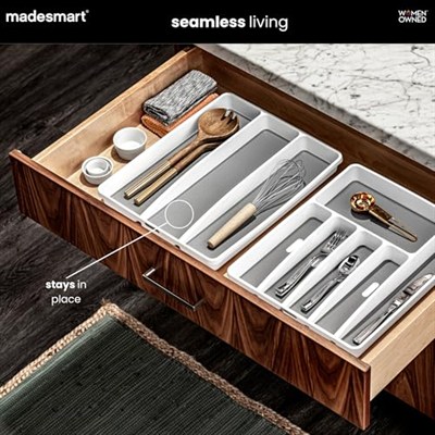 Madesmart 29100 Range çekmece bis 3 adet plastik beyaz 41 x 34 x 4,5 cm
