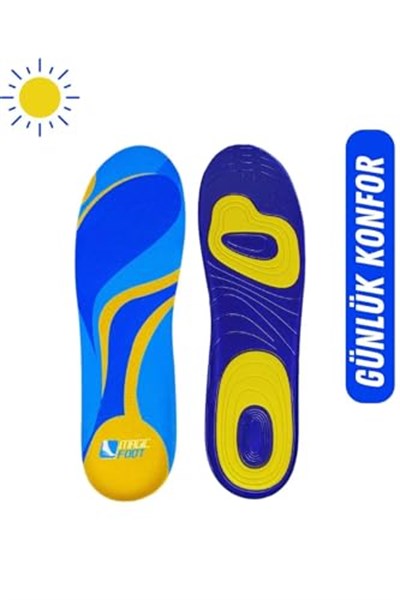 Magicfoot GelStep Günlük Yürüyüş Tabanlığı- Ortopedik - Koşu, Spor, Yürüyüş - Aktif Yaşam Tabanlık (40-45)