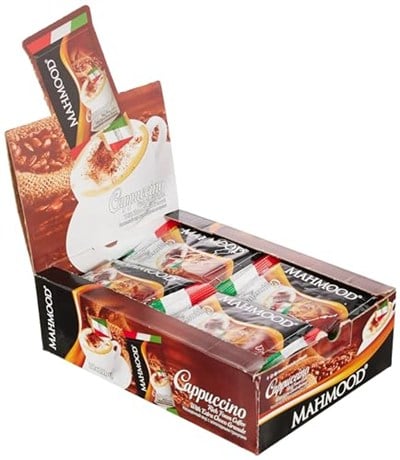 Mahmood Cappuccino Çikolata Parçacıklı (25 Gr x 20 Adet)