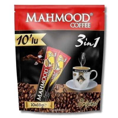 Mahmood Coffee 3ü 1 Arada Kahve 18 gr x 10 Adet