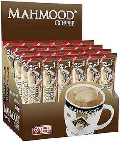 Mahmood Coffee 3ü1 Arada Sütlü Köpüklü 12 Paket x 48 Adet (1 Koli)