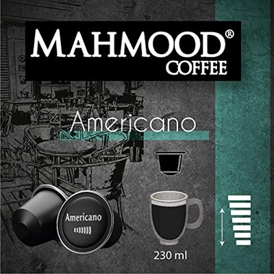 Mahmood Coffee Americano Kapsül Kahve, Dolce Gusto Uyumlu, 7gr (16lı paket)