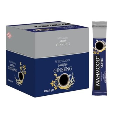 Mahmood Coffee Arabica Ginseng Aromalı Çözünebilir Granül Kahve 2,5g x 48