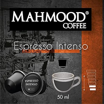 Mahmood Coffee Espresso Intenso Kapsül Kahve, Dolce Gusto Uyumlu, 7gr (16lı paket)