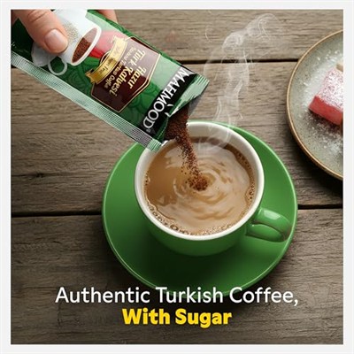 Mahmood Coffee Hazır Türk Kahvesi Şekerli (9 Gr x 12 Adet)