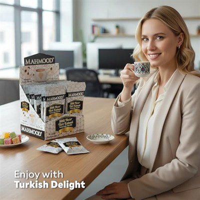 Mahmood Coffee Hazır Türk Kahvesi Sütlü Şekersiz (19 Gr x 12 Adet)